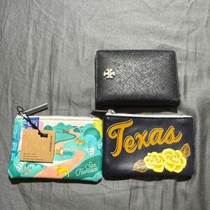 Tory Burch Black Card Holder along with two extra